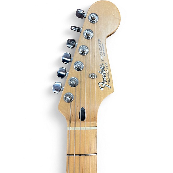 Used 2003 Fender Standard Stratocaster HSS Black Solid Body Electric Guitar