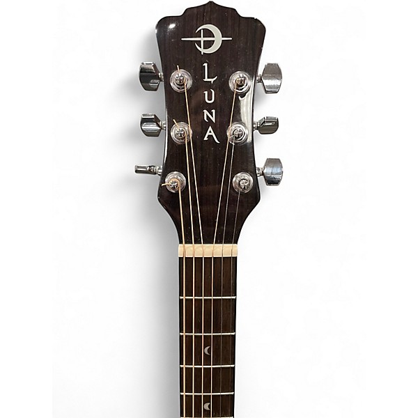 Used Luna GYPE SPALT GC Natural Acoustic Electric Guitar