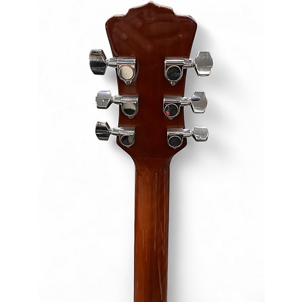 Used Luna GYPE SPALT GC Natural Acoustic Electric Guitar