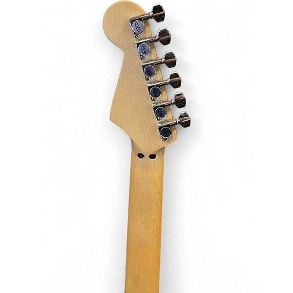 Used EVH Striped Series Red with Black and White Stripes Solid Body Electric Guitar