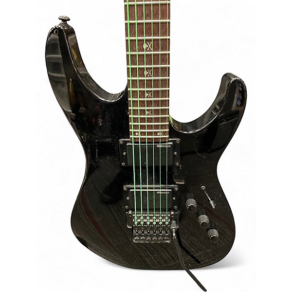 Used Esp Ltd KH202 Kirk Hammett Signature Black Solid Body Electric Guitar