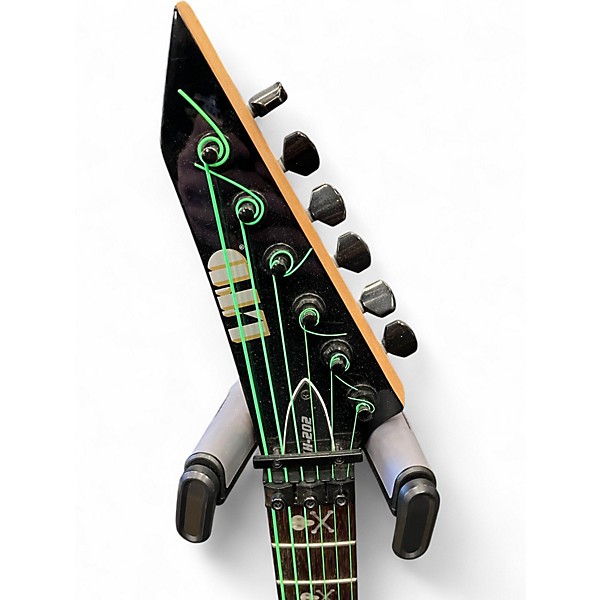 Used Esp Ltd KH202 Kirk Hammett Signature Black Solid Body Electric Guitar