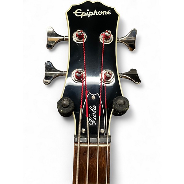 Used 2021 Epiphone Viola 3 Tone Sunburst Electric Bass Guitar