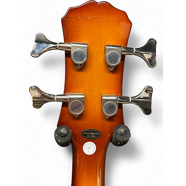 Used 2021 Epiphone Viola 3 Tone Sunburst Electric Bass Guitar