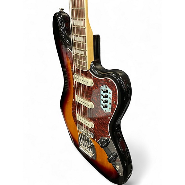 Used Squier Vintage Modified Bass VI Caramel Burst Electric Bass Guitar