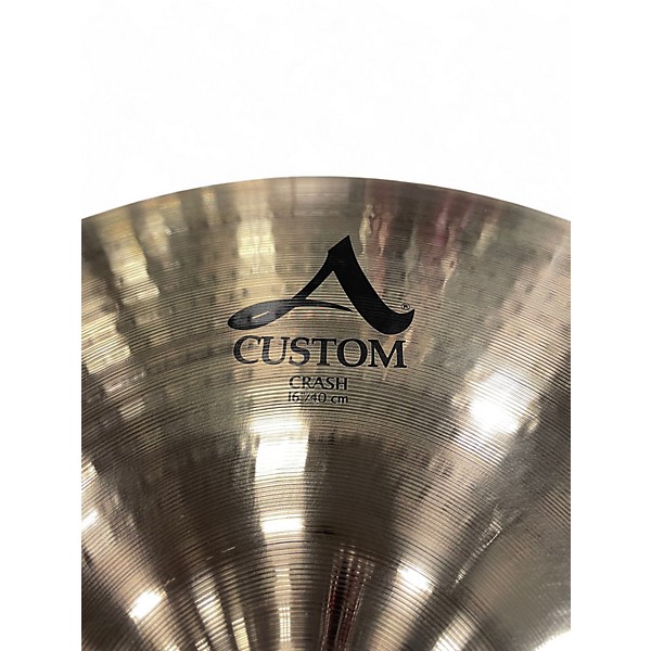 Used Zildjian 16in A Custom Crash Cymbal