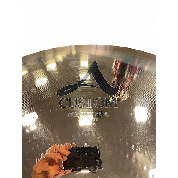 Used Zildjian 20in A Custom Medium Ride Cymbal
