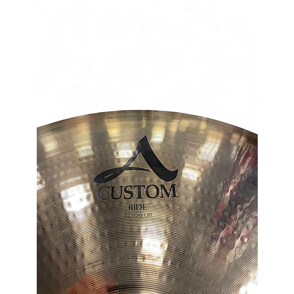 Used Zildjian 22in A Custom Ride Cymbal