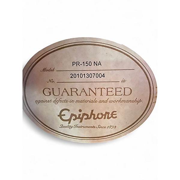 Used Epiphone PR150 Natural Acoustic Guitar