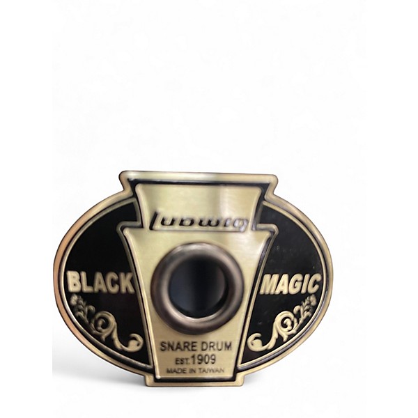 Used Ludwig 7X13 Black Magic Snare Black Drum