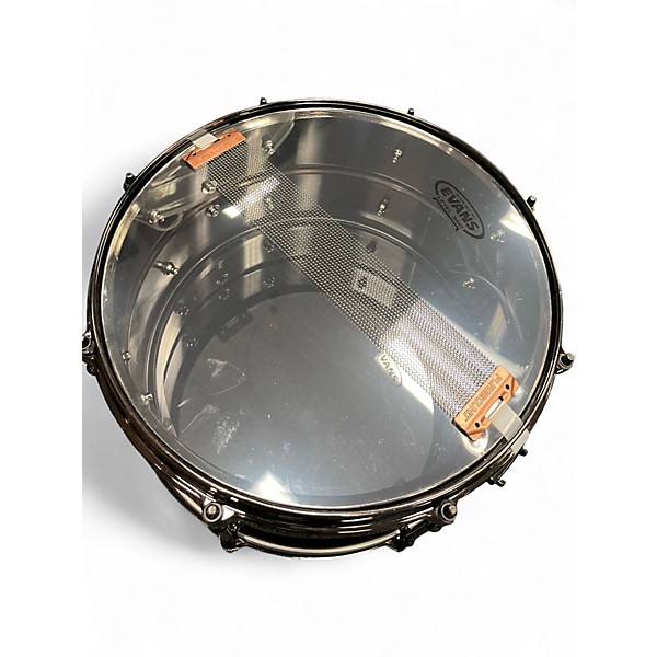 Used Ludwig 7X13 Black Magic Snare Black Drum