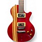 Used CMG Guitars Ashlee Red With Natural Stripe Solid Body Electric Guitar thumbnail