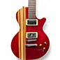 Used CMG Guitars Ashlee Red With Natural Stripe Solid Body Electric Guitar