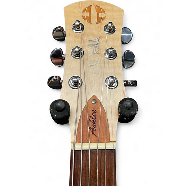 Used CMG Guitars Ashlee Red With Natural Stripe Solid Body Electric Guitar