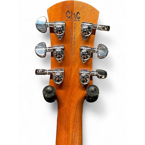 Used CMG Guitars Ashlee Red With Natural Stripe Solid Body Electric Guitar