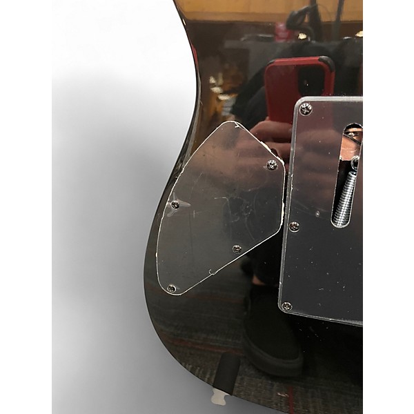 Used Ibanez RG320 Transparent Black Sunburst Solid Body Electric Guitar