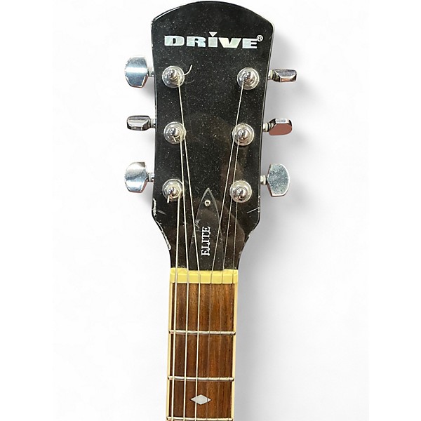 Used Drive Elite Blue Pearloid Hollow Body Electric Guitar