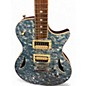 Used Drive Elite Blue Pearloid Hollow Body Electric Guitar