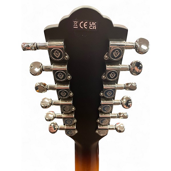 Used Guild f2512e 2 Tone Sunburst 12 String Acoustic Guitar