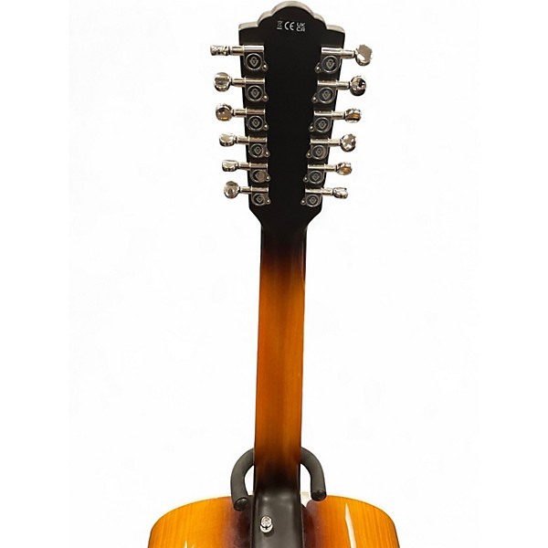 Used Guild f2512e 2 Tone Sunburst 12 String Acoustic Guitar