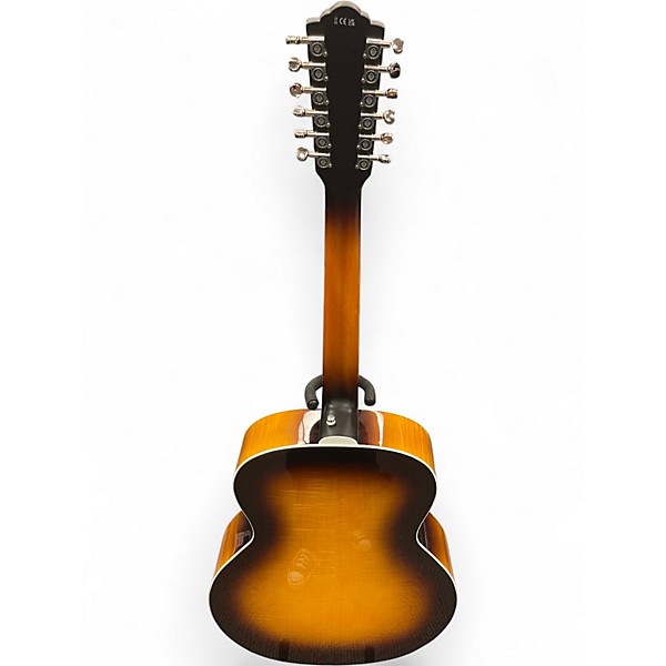 Used Guild f2512e 2 Tone Sunburst 12 String Acoustic Guitar