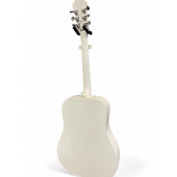 Used Epiphone Dove Pro  White Acoustic Electric Guitar