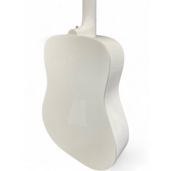 Used Epiphone Dove Pro  White Acoustic Electric Guitar