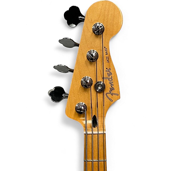 Used Fender Player II Jazz Bass Plus Top Blue Burst Electric Bass Guitar