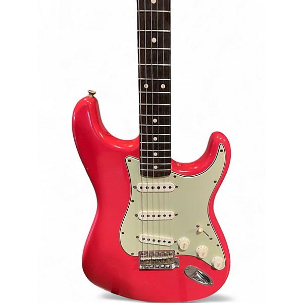 Used 2021 Fender LTD ED 62/63 JOURNEYMAN RELIC STRATOCASTER AGED FIESTA RED Solid Body Electric Guitar
