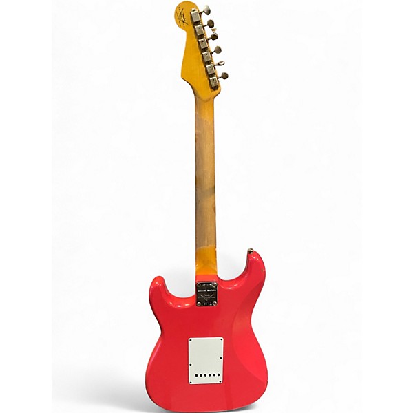 Used 2021 Fender LTD ED 62/63 JOURNEYMAN RELIC STRATOCASTER AGED FIESTA RED Solid Body Electric Guitar