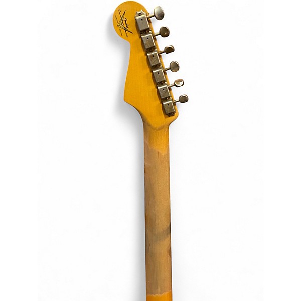 Used 2021 Fender LTD ED 62/63 JOURNEYMAN RELIC STRATOCASTER AGED FIESTA RED Solid Body Electric Guitar