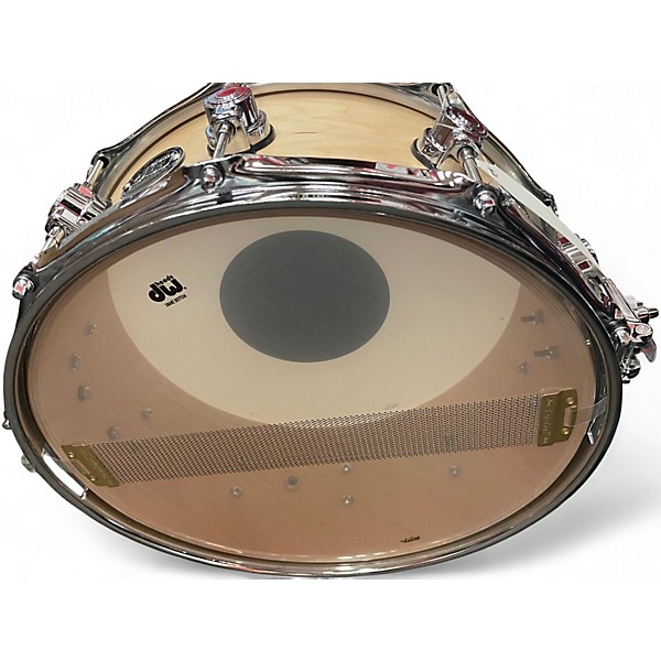 Used DW 6.5X14 Performance Series Snare natural satin oil Drum