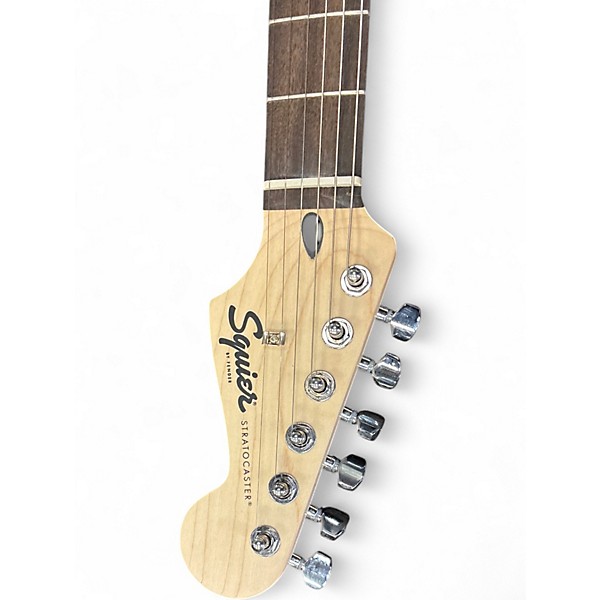 Used 2020s Squier Standard Stratocaster Blue Solid Body Electric Guitar