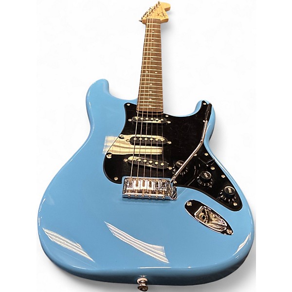Used 2020s Squier Standard Stratocaster Blue Solid Body Electric Guitar