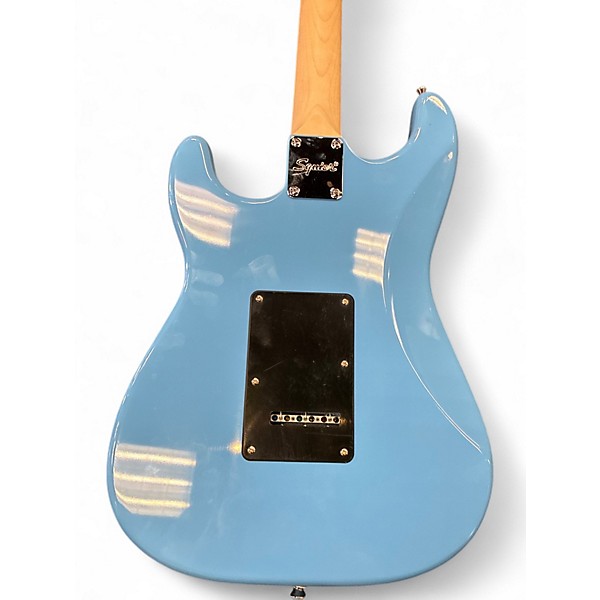 Used 2020s Squier Standard Stratocaster Blue Solid Body Electric Guitar