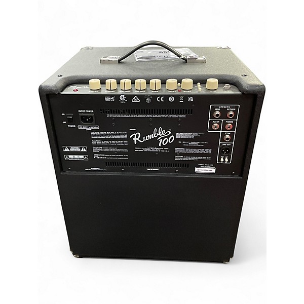 Used Fender Rumble 100 1x15 100W Bass Combo Amp