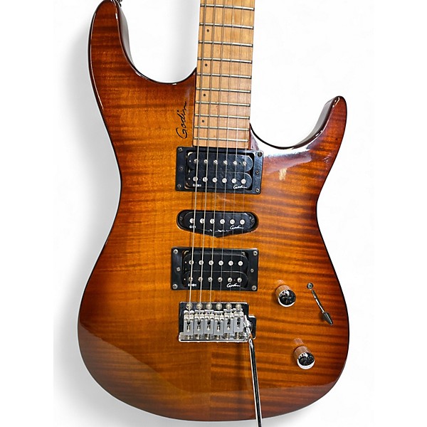 Used Godin FREEWAY CLASSIC Brown Sunburst Solid Body Electric Guitar