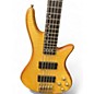 Used Schecter Guitar Research Stiletto Custom 5 String Natural Electric Bass Guitar