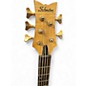 Used Schecter Guitar Research Stiletto Custom 5 String Natural Electric Bass Guitar
