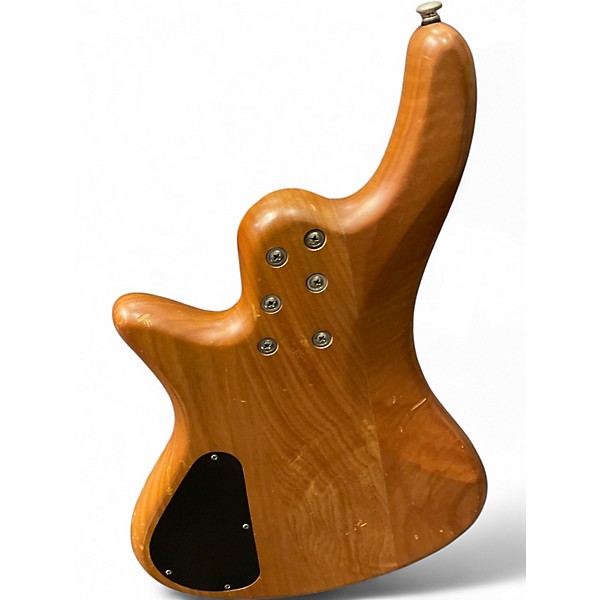 Used Schecter Guitar Research Stiletto Custom 5 String Natural Electric Bass Guitar