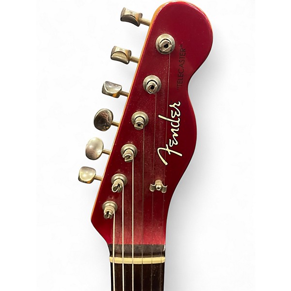 Used Fender MUSTANG TELECASTER Candy Apple Red Solid Body Electric Guitar