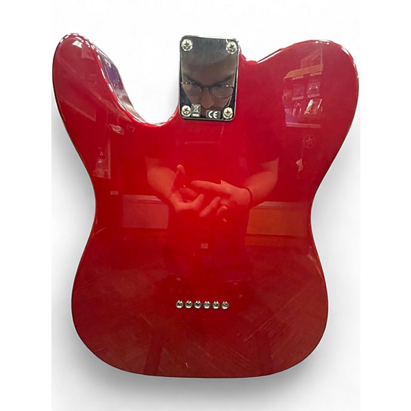Used Fender MUSTANG TELECASTER Candy Apple Red Solid Body Electric Guitar