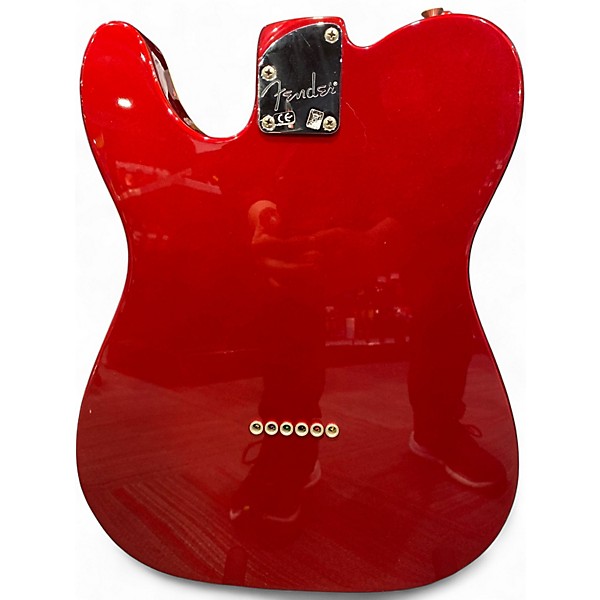 Used 2017 Fender Deluxe Thinline Telecaster Candy Apple Red Hollow Body Electric Guitar