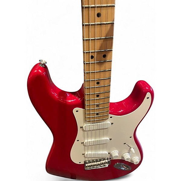 Used 2000 Fender Artist Series Eric Clapton Stratocaster Torino Red Solid Body Electric Guitar