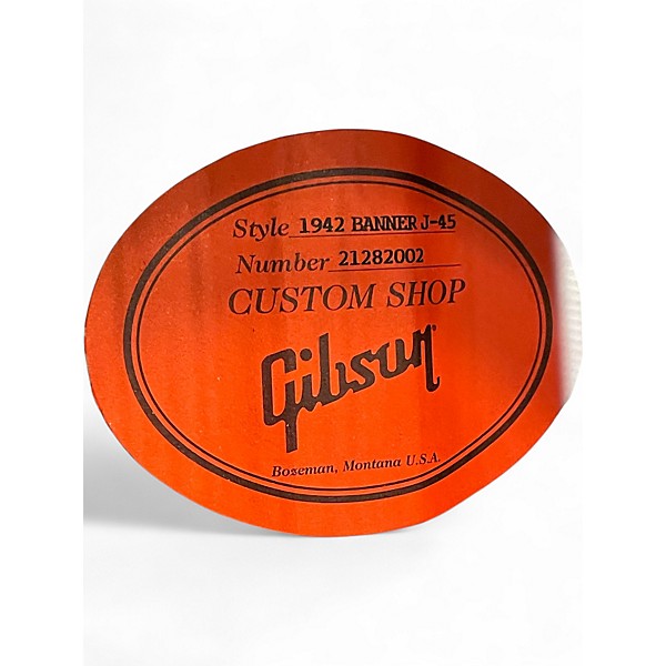 Used Gibson Custom Shop J45 1942 Banner Sunburst Acoustic Guitar