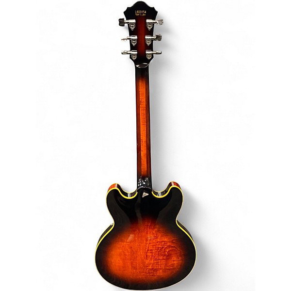 Used Ibanez LR10 Caramel Burst Hollow Body Electric Guitar