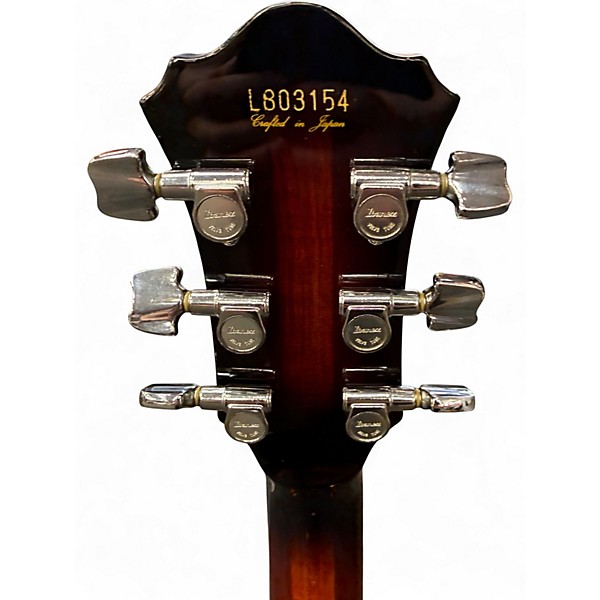 Used Ibanez LR10 Caramel Burst Hollow Body Electric Guitar