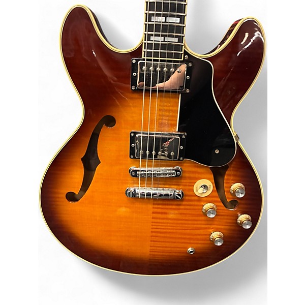 Used Yamaha SA2200 Sandburst Hollow Body Electric Guitar