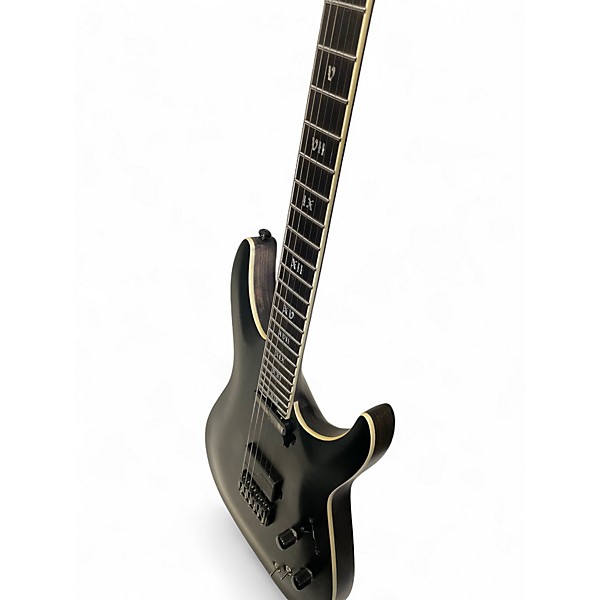Used Schecter Guitar Research C-1 S HT SLS Elite "Evil Twin" Black Solid Body Electric Guitar