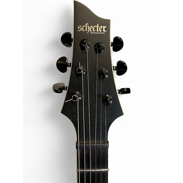 Used Schecter Guitar Research C-1 S HT SLS Elite "Evil Twin" Black Solid Body Electric Guitar